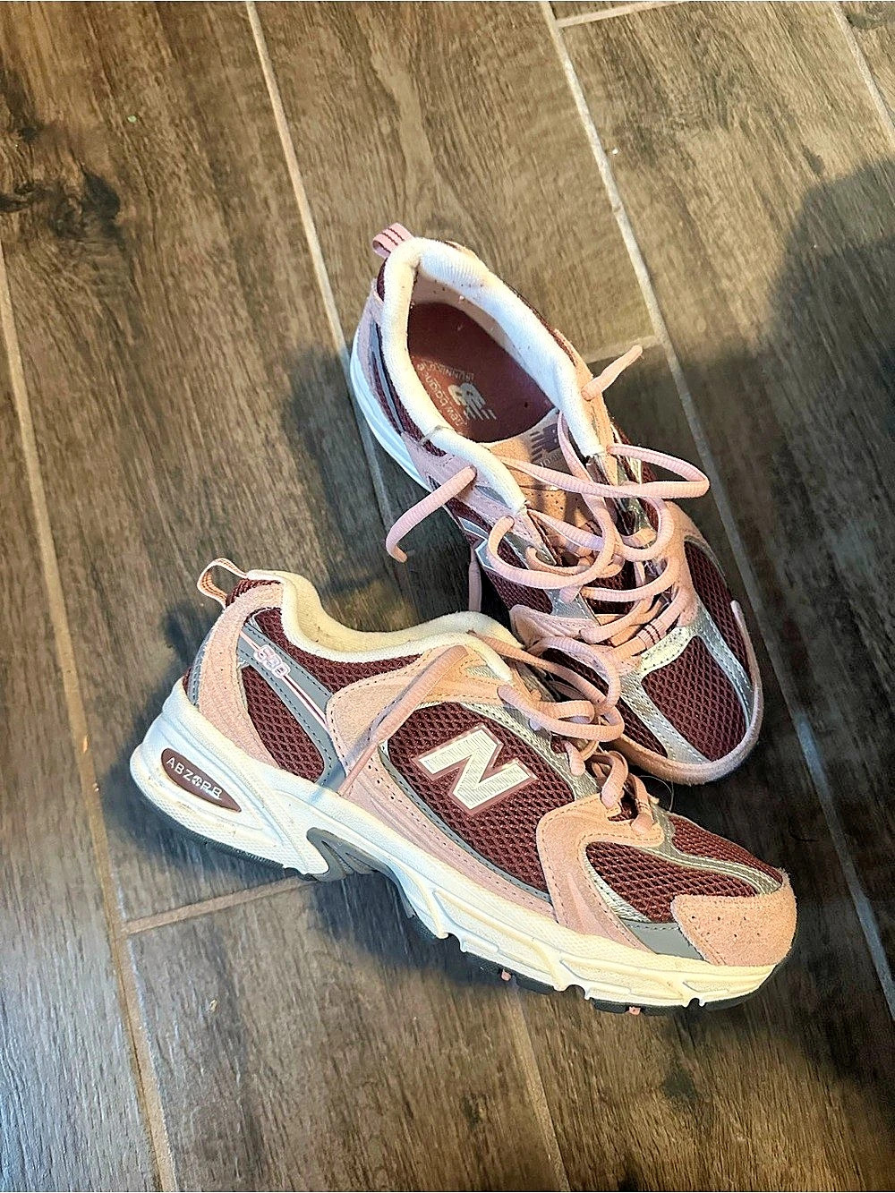 New Balance 574 Kids Sneakers Pink & Brown